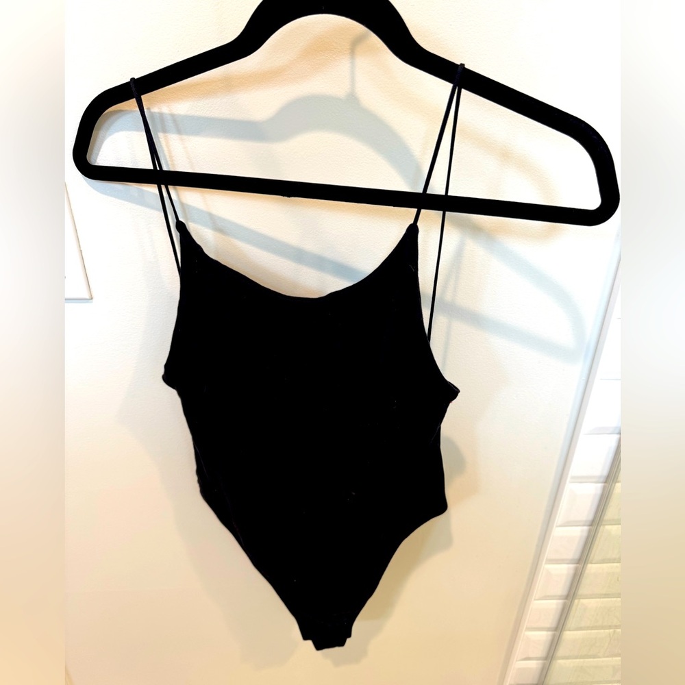 Inamorata by M. Rata one piece strappy thong bodysuit in Medium